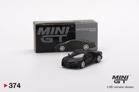 Mini GT 1:64 Mijo Bugatti Chiron Super Sport 300+ Matte Black