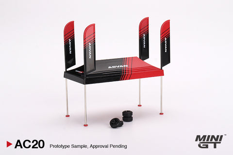 Mini GT 1:64 Paddock Service Tent Set ADVAN