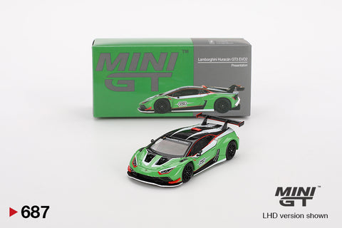 Mini GT 1:64 Lamborghini Huracán GT3 EVO2 Presentation