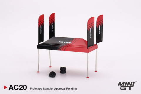 Mini GT 1:64 Paddock Service Tent Set ADVAN
