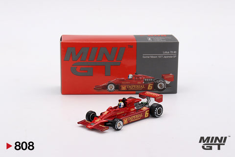 Mini GT 1:64 Lotus 78 #6 Gunnar Nilsson 1977 Japanese GP